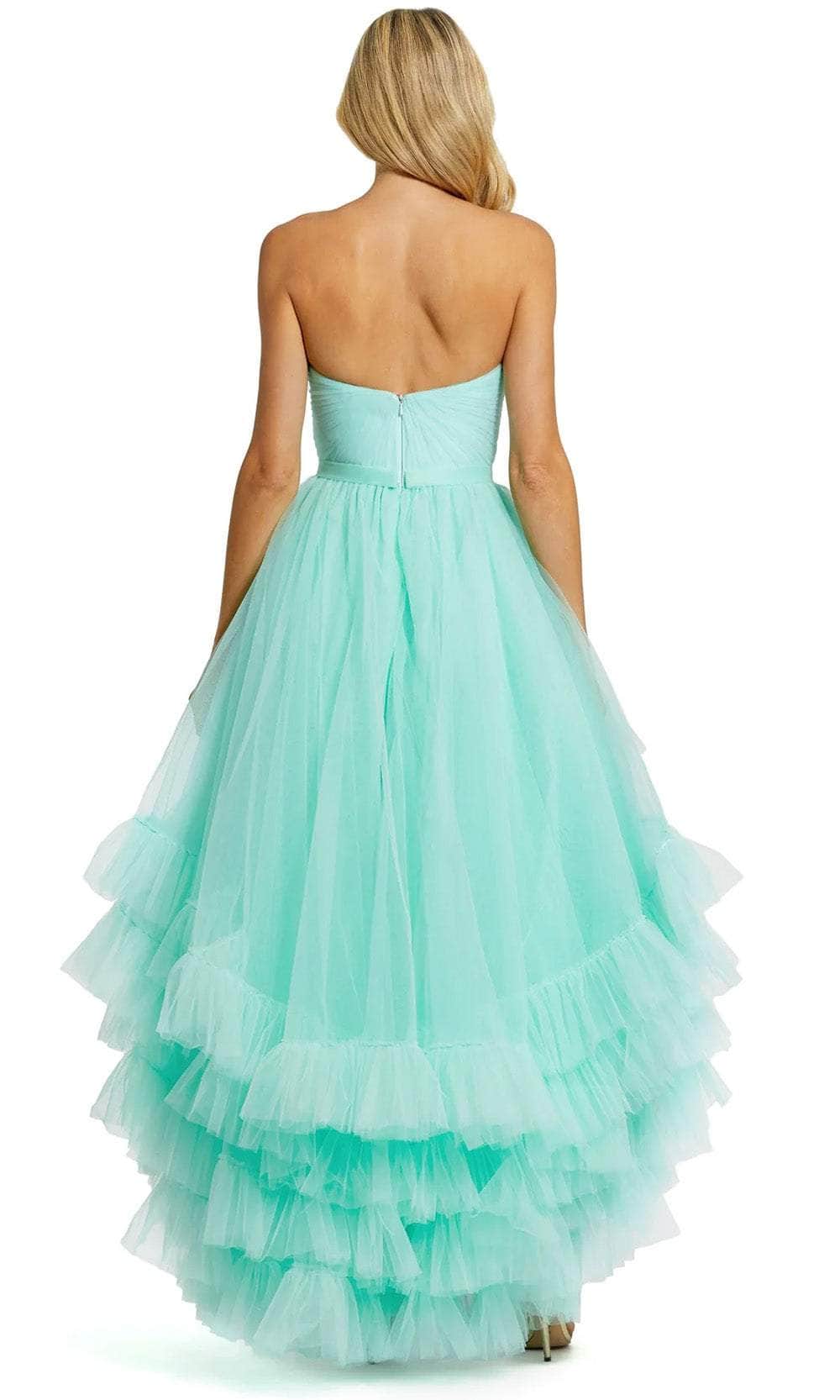 Gowns Evening Dresses/ A-Line Sweetheart Strapless High Low Hem Tiered Prom Dress/ Evening Dresses/ Formal Women's Dresses/ Prom Dress Shops